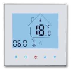 Termostat przewodowy WiFi z ekranem LCD NVT 65 BN-A - dwu czujnikowy