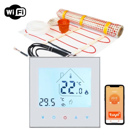 Zestaw Novli - Mata grzewcza NVMGW 150 W/m2 + termostat NVT-65-BN-WiFi