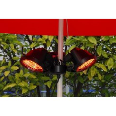 Pod parasolowy elektryczny promiennik podczerwieni czarny 1500 W