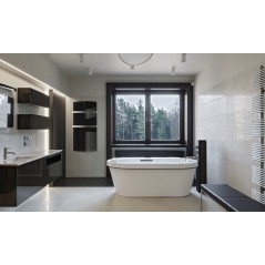 DEVA Czarne Szkło - grzejnik łazienkowy elektryczny 1500W
