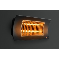 OASI - Czarny promiennik podczerwieni o mocy 1000/2000W żarnik z włókna węglowego
