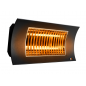 OASI - Czarny promiennik podczerwieni o mocy 1000/2000W żarnik z włókna węglowego