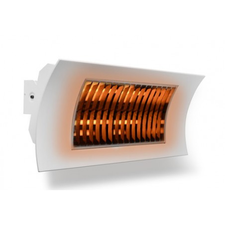 OASI - Biały promiennik podczerwieni o mocy 1000/2000W żarnik z włókna węglowego