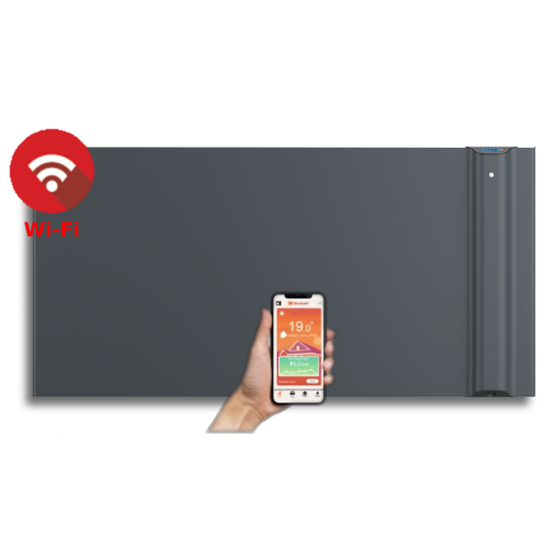 KLIMA 15 Wi-Fi - Kolor Antracyt - 1500W grzejnik elektryczny energooszczędny z wbudowanym modułem Wi-Fi KLIMA 15 Wi-Fi - Kolor Antracyt - 1500W grzejnik elektryczny energooszczędny z wbudowanym modułem Wi-Fi