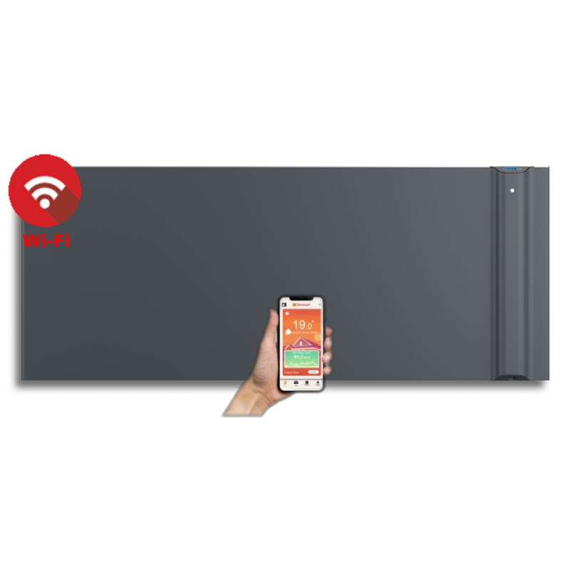 KLIMA 20 Wi-Fi - Kolor Antracyt - 2000W grzejnik elektryczny energooszczędny z wbudowanym modułem Wi-Fi KLIMA 20 Wi-Fi - Kolor Antracyt - 2000W grzejnik elektryczny energooszczędny z wbudowanym modułem Wi-Fi