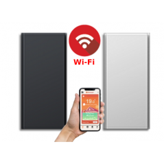 ICON 7 Wi-Fi – kolor Biały lub Antracyt – 750W pionowy energooszczędny grzejnik elektryczny z wbudowanym modułem Wi-Fi