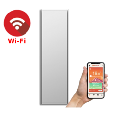 ICON 7 Wi-Fi – kolor Biały – 750W pionowy energooszczędny grzejnik elektryczny z wbudowanym modułem Wi-Fi