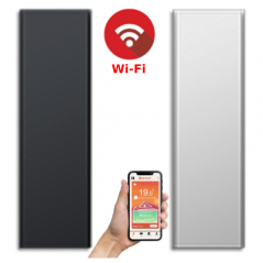 ICON 15 Wi-Fi – kolor Biały lub Antracyt – 1500W pionowy energooszczędny grzejnik elektryczny z wbudowanym modułem Wi-Fi