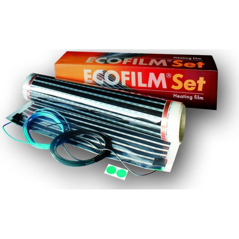 Ecofilm SET – gotowa do instalacji folia grzewcza 80W/m2 o szerokości 100 cm i długości do wyboru 1,5 - 6 mb