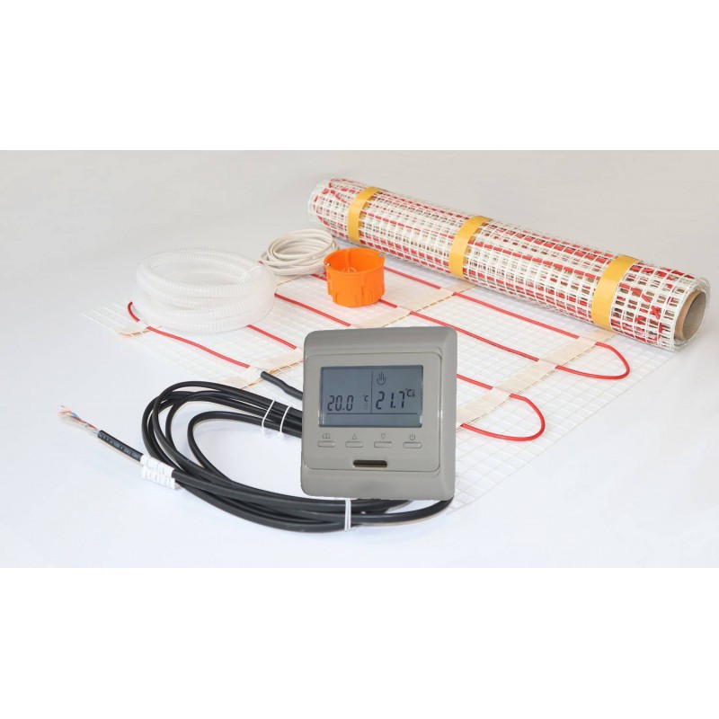 Novli zestaw 1 - Mata grzewcza NVMGW + termostat programowalny - 14 m2 - 150 W/m2 Novli zestaw 1 - Mata grzewcza NVMGW + termostat programowalny - 14 m2 - 150 W/m2