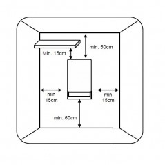 QUADRO VISIO - elektryczny grzejnik łazienkowy - front z lustra oraz termostatem tygodniowym