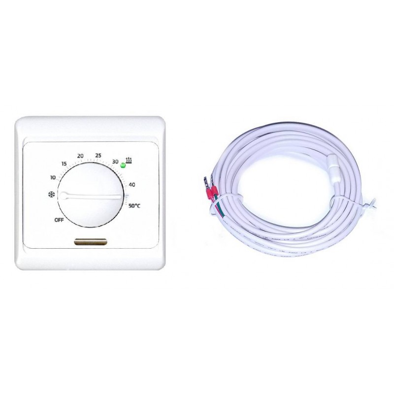 Termostat przewodowy manualny TC-210-A do ogrzewania podłogowego Termostat przewodowy manualny TC-210-A do ogrzewania podłogowego