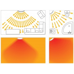 Curve WIFI 2000W - 60x60cm grzejnik elektryczny hybrydowy DUAL-KHERR