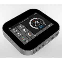 Programowalny termostat MC6 Wi-Fi Czarny z kolorowym dotykowym ekranem