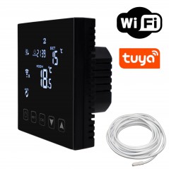 Termostat przewodowy WiFi z ekranem LCD NVT 20 - dwu czujnikowy